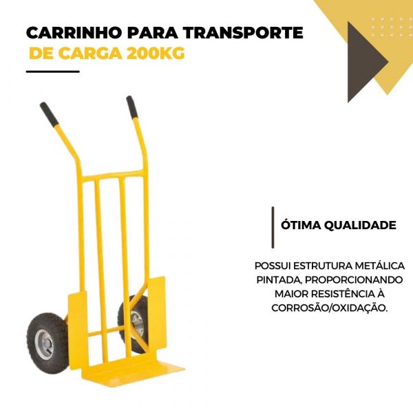Carrinho para Transporte de Carga 200kgf CCV 2001 Vonder