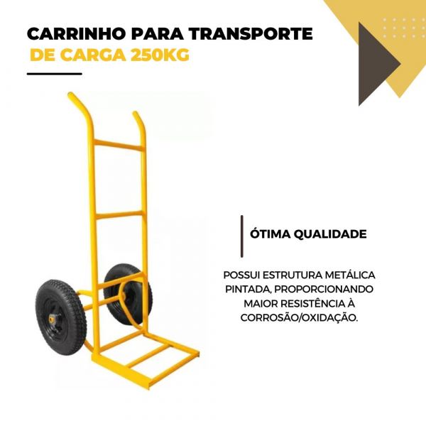 Carrinho Para Transporte de Carga 250 kgf Vonder