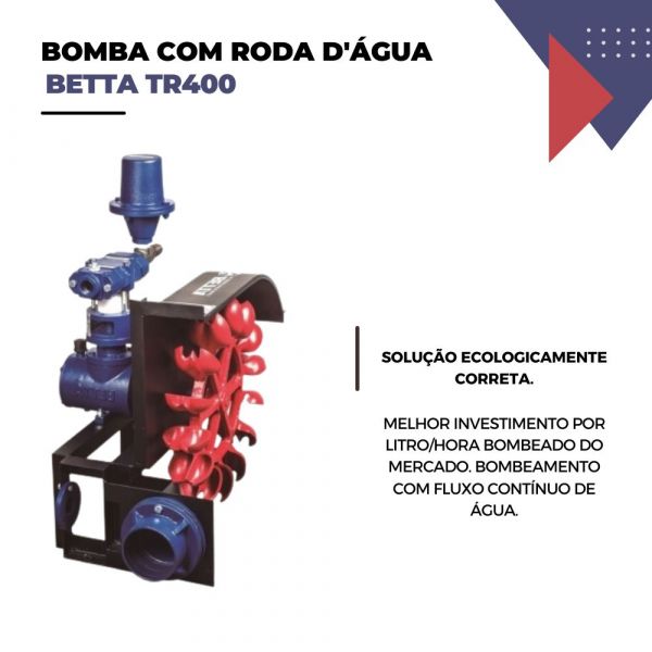 Bomba com roda d'água Betta TR400