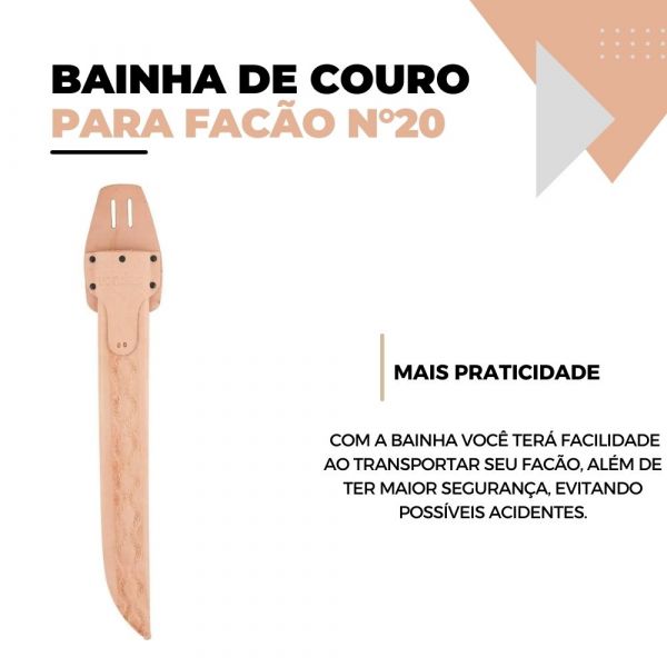 Bainha de Couro para Facão Nº 20 Vonder 3113200000