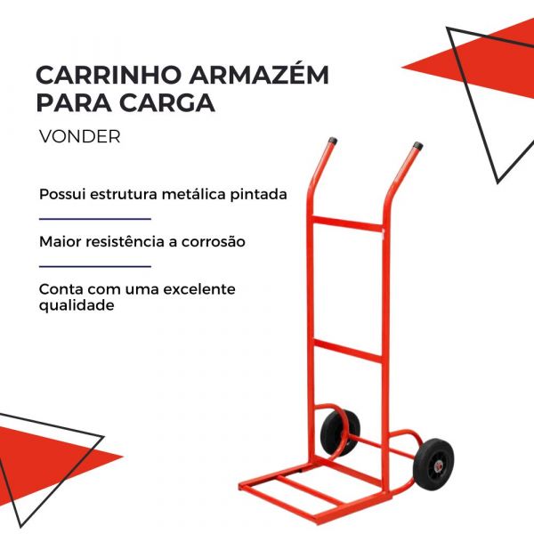 Carrinho Armazém para Carga 120Kg 954 Vonder
