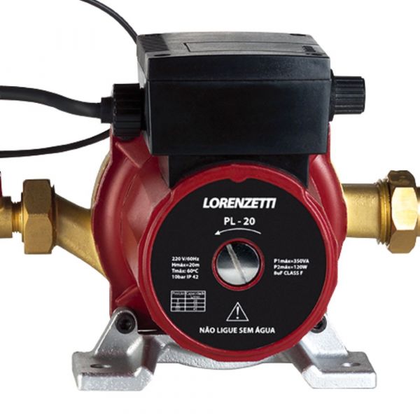 Pressurizador de Água PL-20 350W 20 MCA 220V Lorenzetti