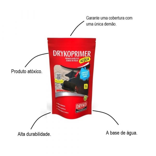 Primer Asfáltico Acqua 1 Litro Dryko