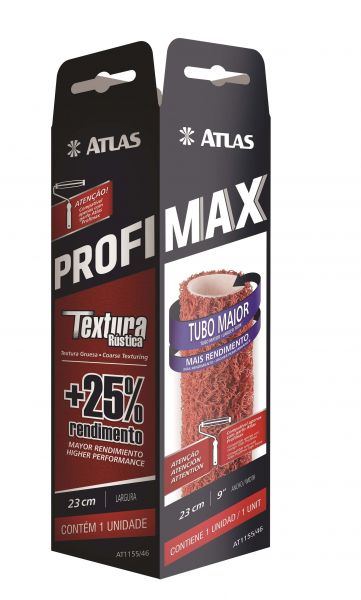 Rolo De Textura Rustica  Profimax 23CM  Atlas