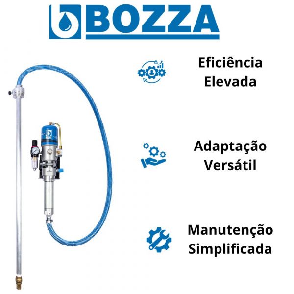 Propulsora Pneumática Para Óleo 50-209 Litros Bozza 