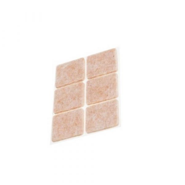 Protetor Adesivo Em Feltro Quadrado 30x30mm Bemfixa