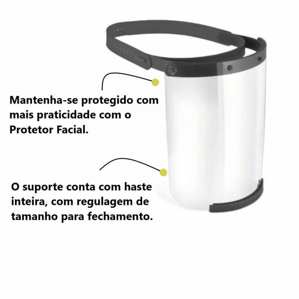Protetor Facial Fixo Incolor Zurich Top Line