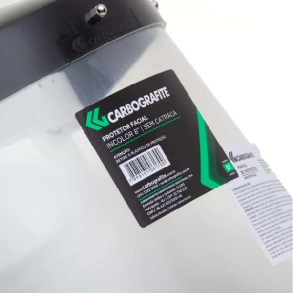 Protetor Facial Sem Catraca Incolor Carbografite