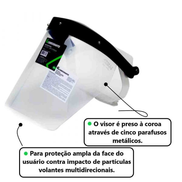 Protetor Facial Sem Catraca Incolor Carbografite