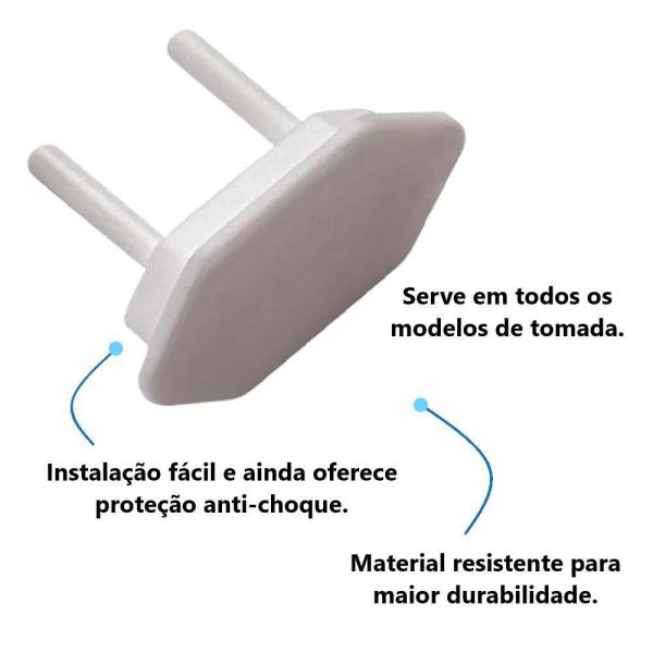 Protetor Tomada Branco Sforplast