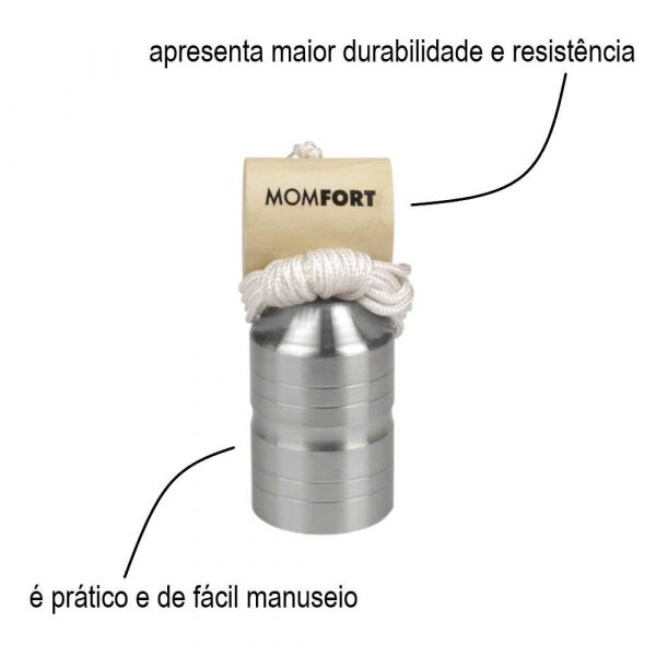 Prumo de Aço de Parede 400g Momfort