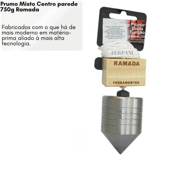 Prumo Misto Centro parede 750g Ramada
