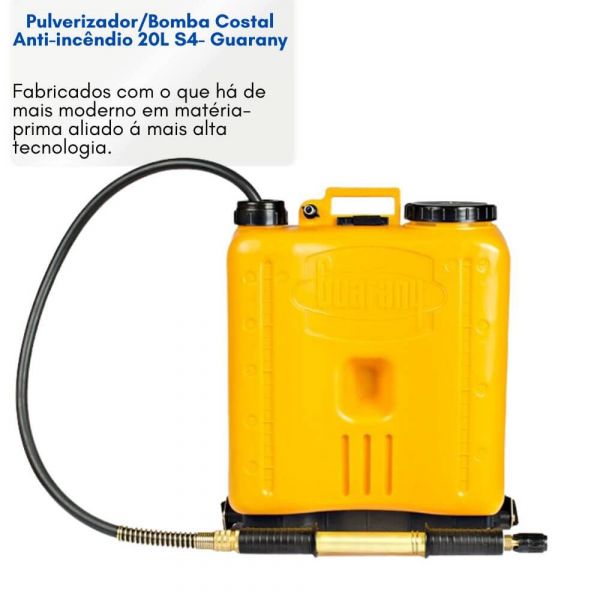 Pulverizador/Bomba Costal Anti-incêndio 20L S4- Guarany