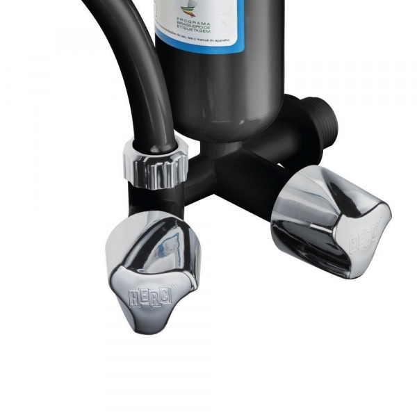 Purificador de Água com Torneira Bica Móvel Plus Preto com Cromado Herc 2905