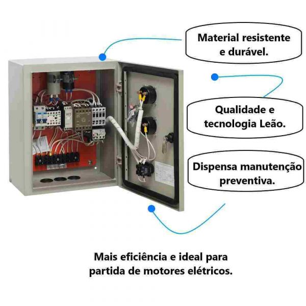Quadro de Comando 10cv 380V PN CPD4 T6/010 Trifásica Leão