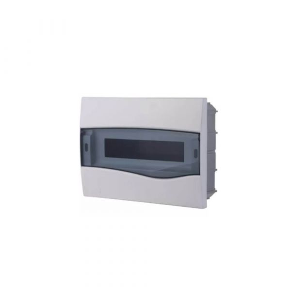 Quadro De Distribuição De Embutir 12 DIN Ou 8 NEMA Com Porta Transparente Tramontina