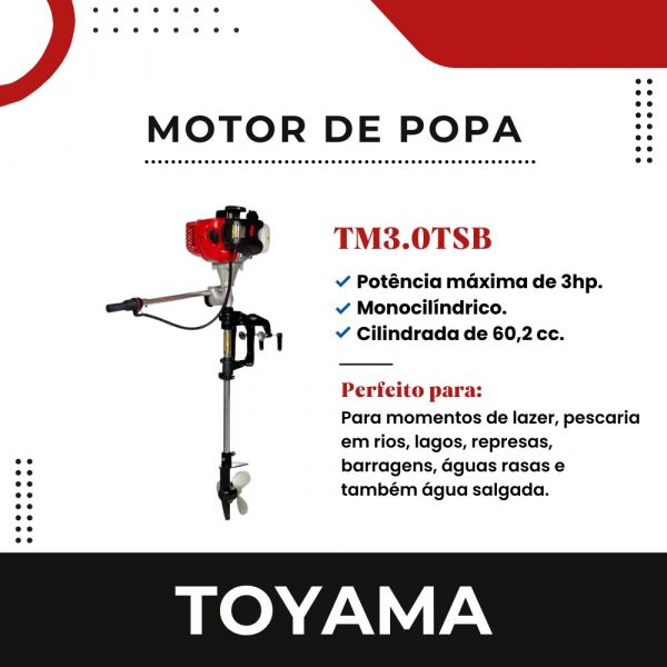 Rabeta Vertical Tm3.0tsb a Gasolina 2t 60.2cc 3hp Max Toyama