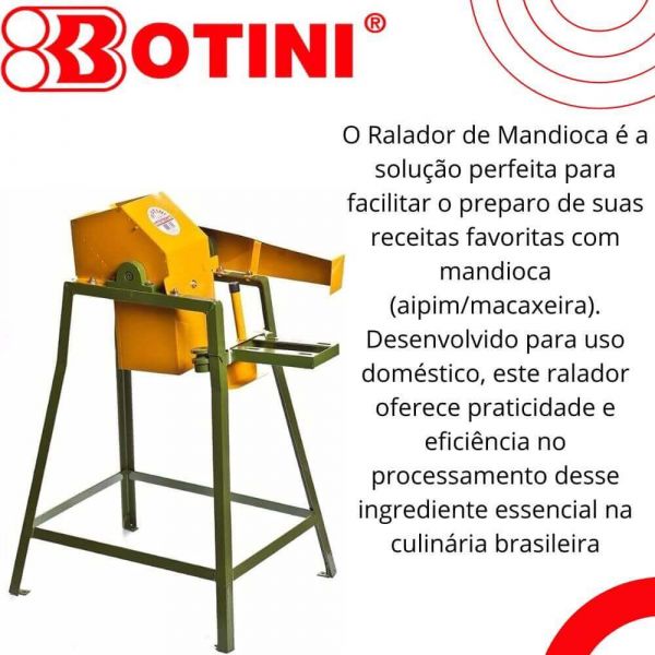 Ralador De Mandioca Com Capacitador Para Motor Botimet