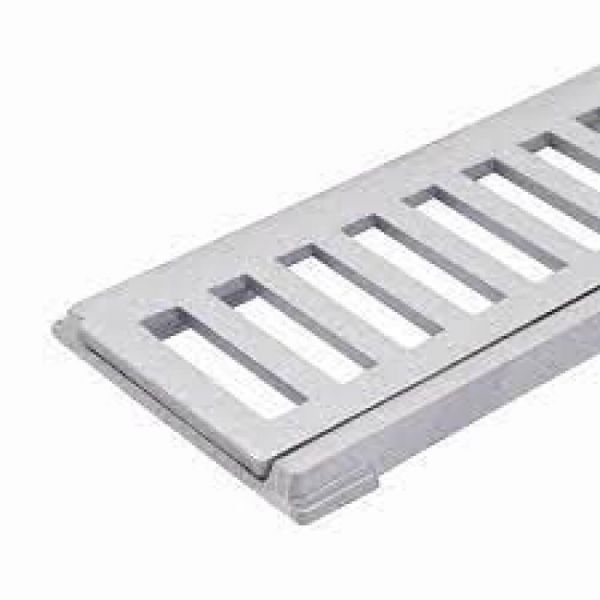 Ralo Linear Grelha Alumínio 10x50cm Metalmig