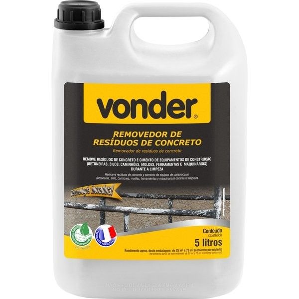 Removedor de Resíduos e Concreto 5 Litros - Vonder 51.80.000.500