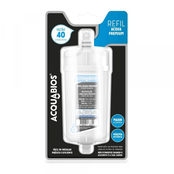 Refil Blindado Acqua para Filtro Acqua Premium Acquabios