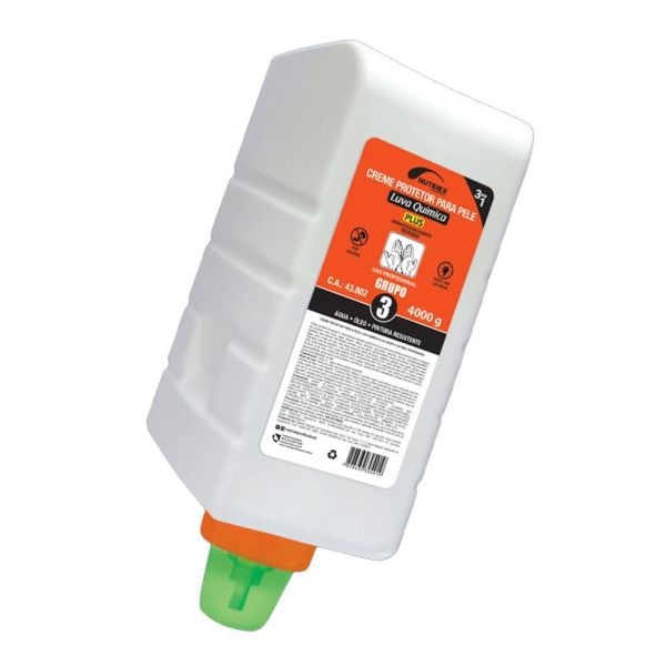 Refil Creme Proteção Luva Química Grupo 3 4Kg Nutriex 