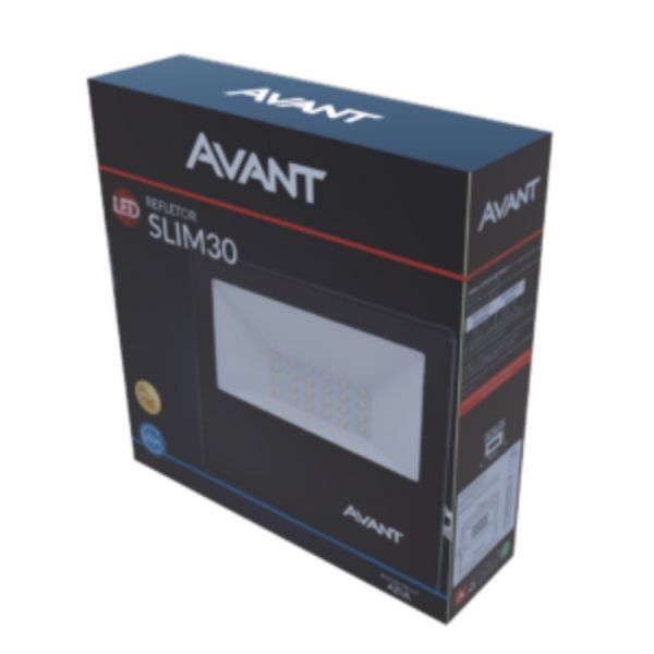 Refletor Led Bivolt 30w Slim Avant
