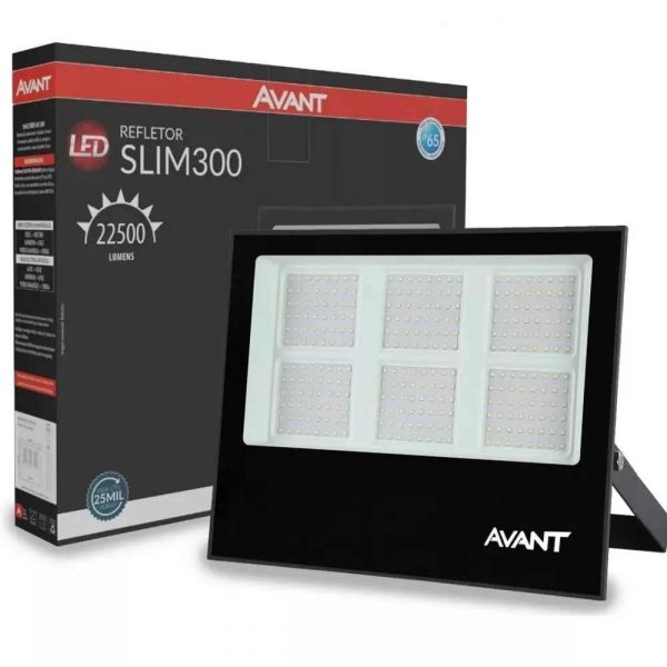 Refletor Led Slim 300w 6500K Bivolt Avant