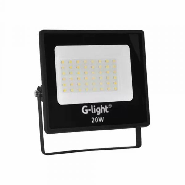 Refletor Slim Led 20W 6400K IP65 Preto Bivolt GLight