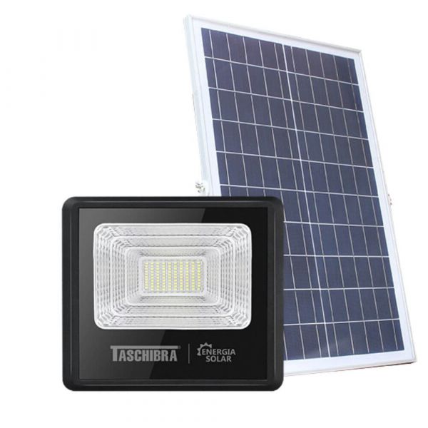 Refletor Led Solar TR SUN 60W 6500K Preto Taschibra