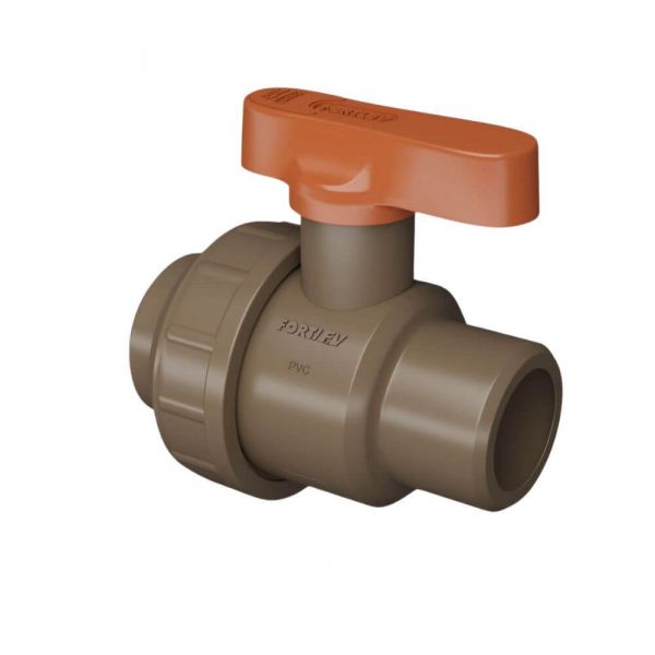 Registro De Esfera Roscável Com União 1.1/2” Fortlev