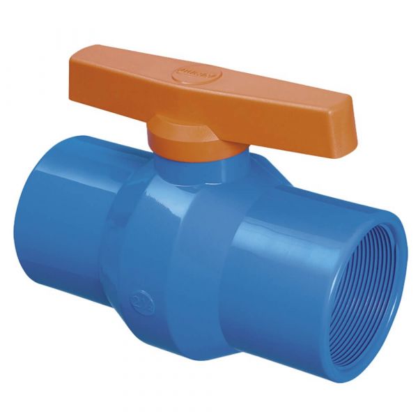Registro De Esfera Rosca PVC 1.1/2” Azul Durin
