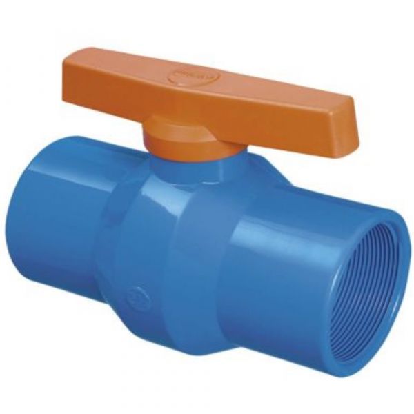 Registro De Esfera Rosca PVC 1.1/4” Azul Durin