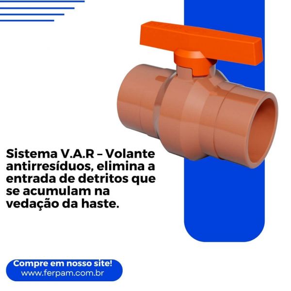 Registro De Esfera Soldável PVC Marrom 20mm Durin