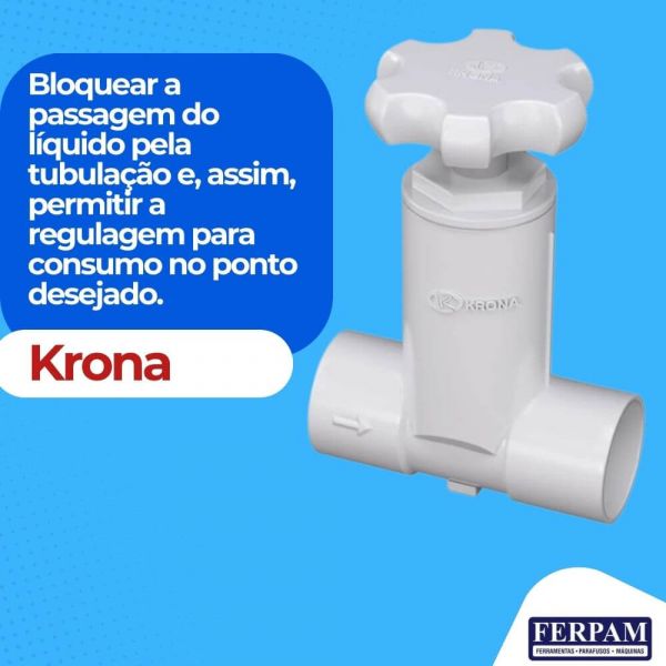 Registro De Pressão Soldável 25mm Branco Krona