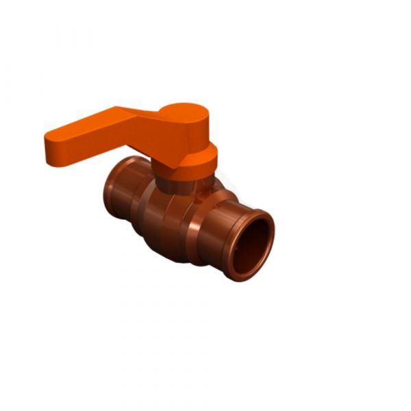 Registro Esférico Soldável Com Alavanca Marron 25mm Durin