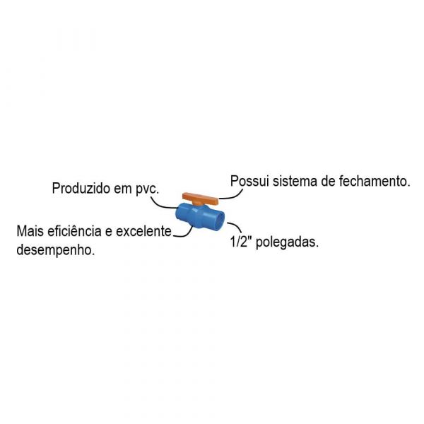 Registro Esfera Para Irrigação Rosca 1/2