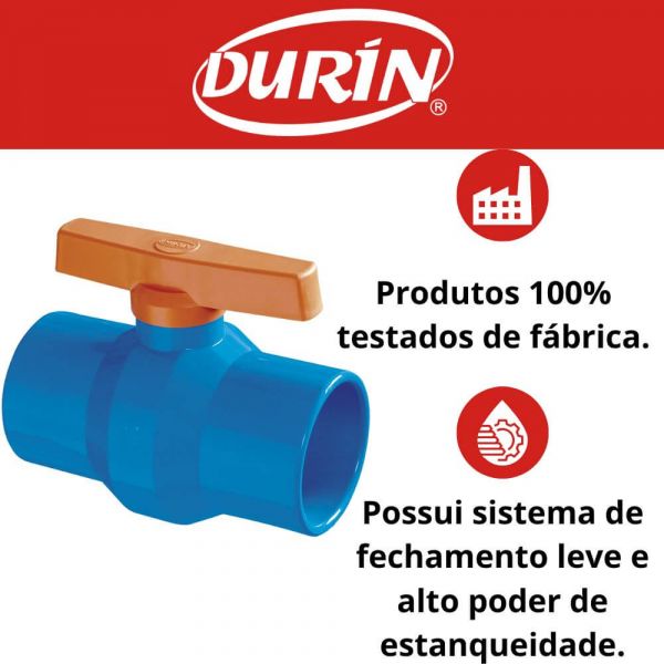 Registro Esfera Soldável Azul Para Irrigação Durin 