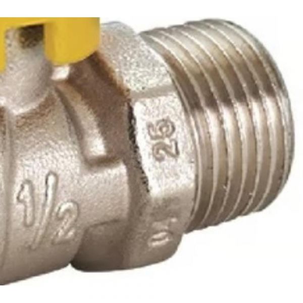 Registro Para Gás De Esfera Reta 1/2