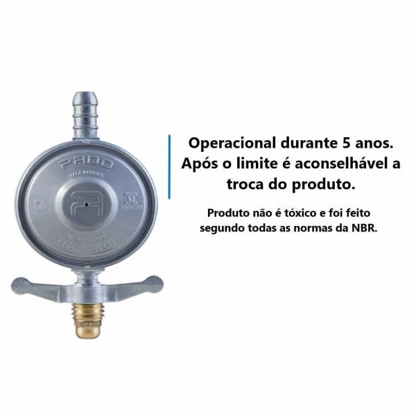 Regulador de Gás 1KG Zm Sm 0111 Pado