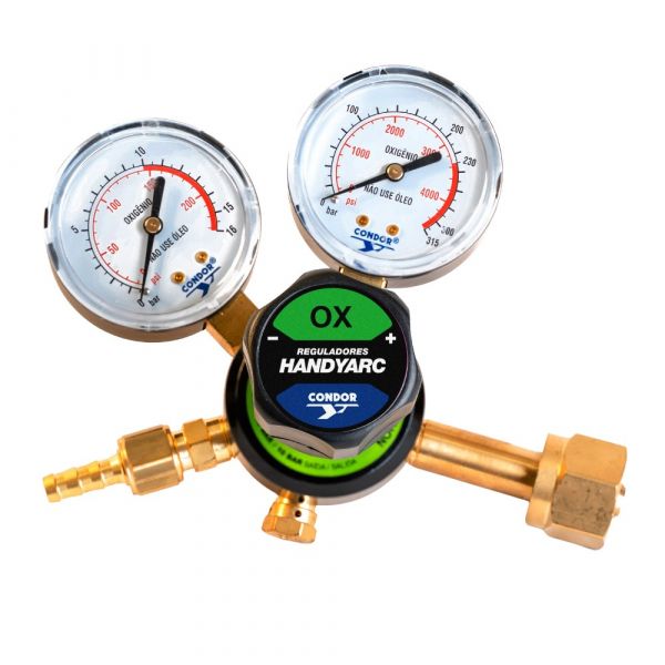Regulador de Pressão HandyGas 10 Oxigênio Para Cilindro Condor