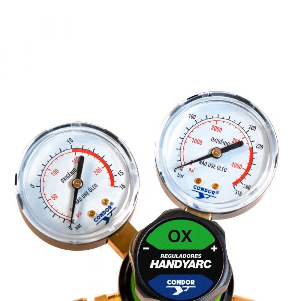 Regulador de Pressão HandyGas 10 Oxigênio Para Cilindro Condor