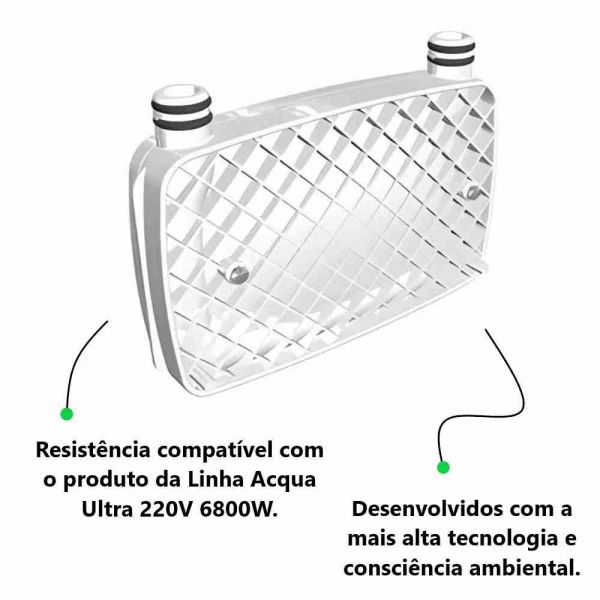 Resistência Acqua Ultra 220v 6800w 3065A Lorenzetti