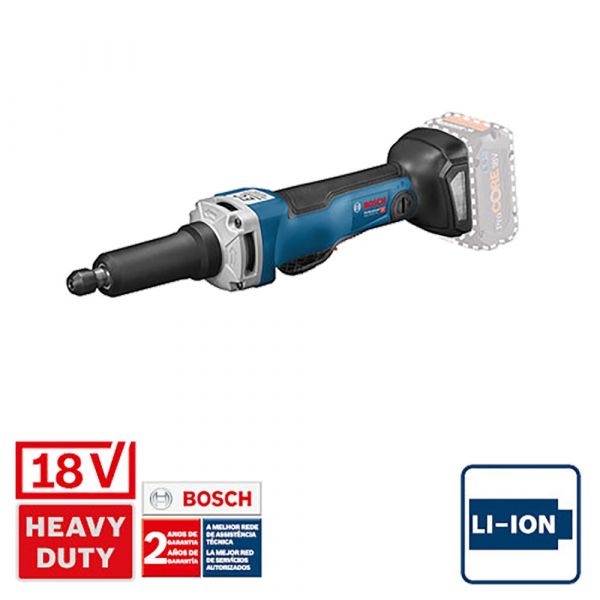 Retífica a bateria Bosch GGS 18V-23 PLC 18V SB em maleta