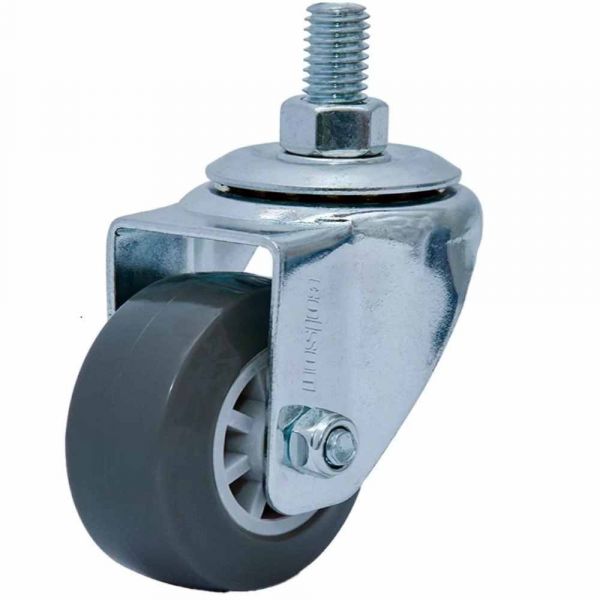 Rodízio 210 Rosca Giratória Com Roda em PVC 45kg 