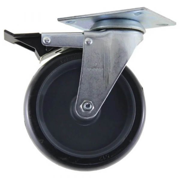 Rodízio Com Placa Giratória Freio e Roda BP7 Colson