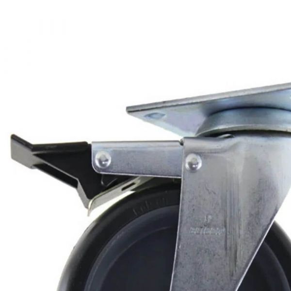 Rodízio Com Placa Giratória Freio e Roda BP7 Colson