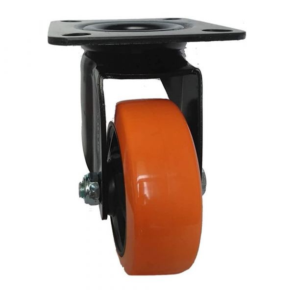 Rodízio Placa Giratória 4” Poliuretano 414 140Kg Colson