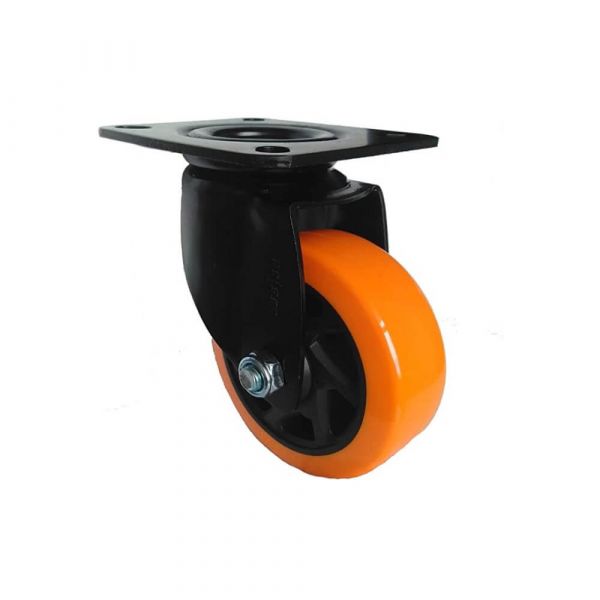 Rodízio Placa Giratória 4” Poliuretano 414 140Kg Colson