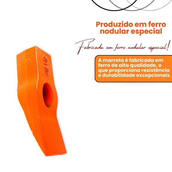 Marreta de Ferro Cunha 3,5kg Viluz 